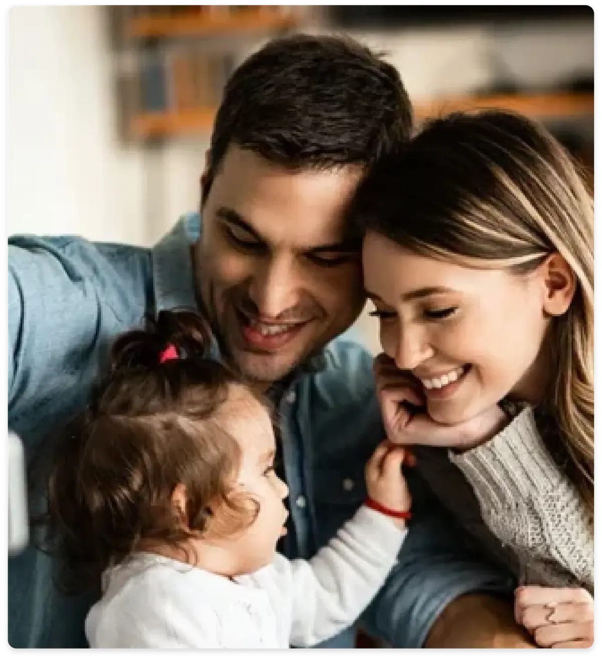 Family together outdoors
