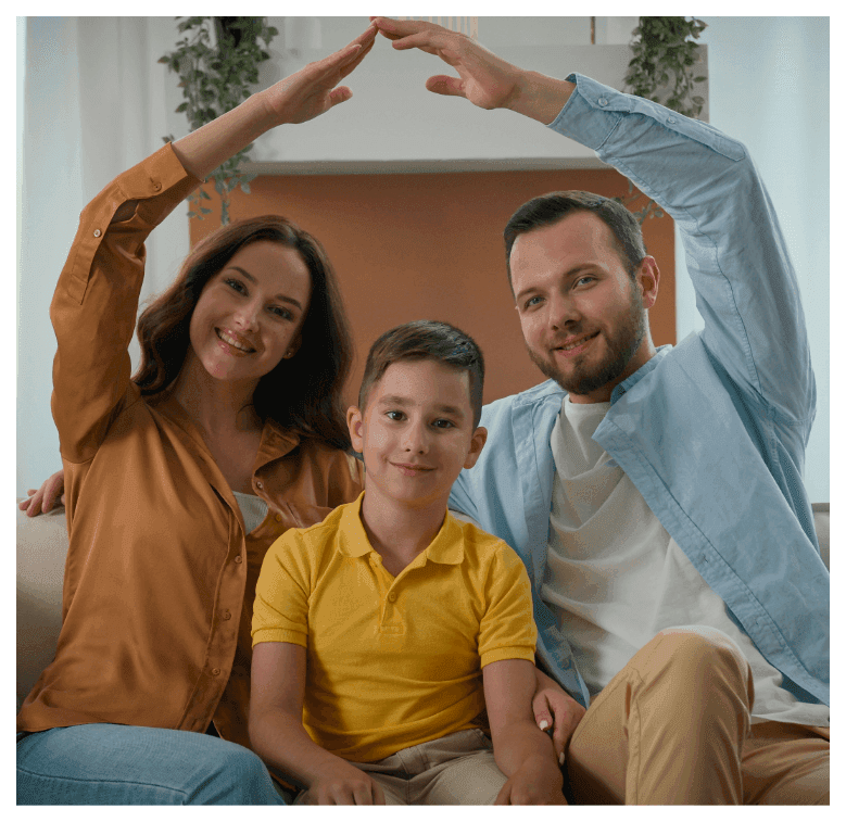 Family reviewing estate plans together