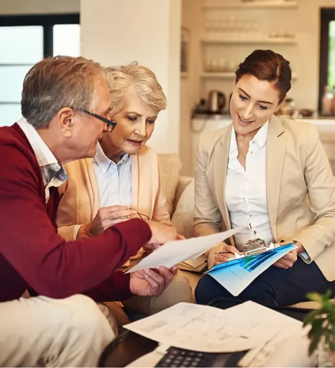 Adviser explaining why estate planning matters